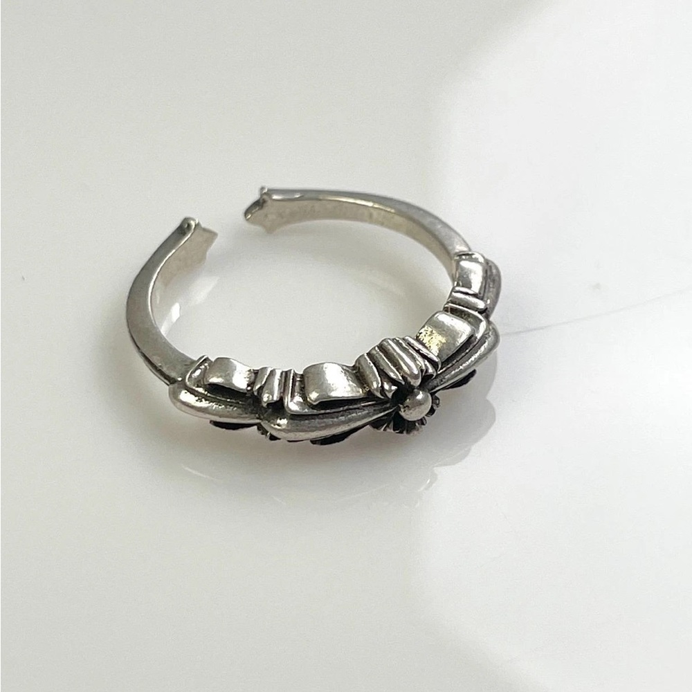 Chrome Hearts Silver Bow Ring